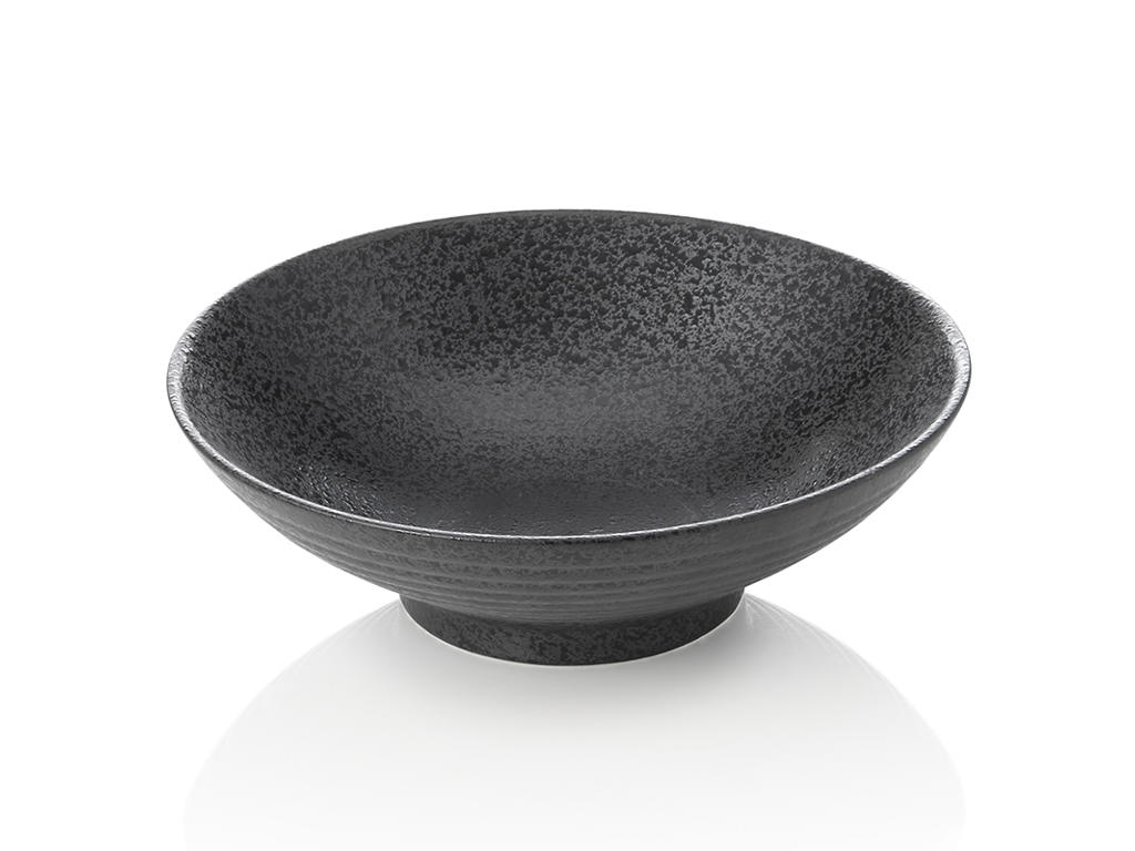 Skål i porslin svart - Ø 22,5cm - 0,7ltr - 70x225x225mm