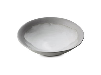 No.W Djup Tallrik Ø 24 cm Vit/Grå