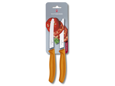 Tomatknivar, 11 cm, 2-pack, Victorinox, orange