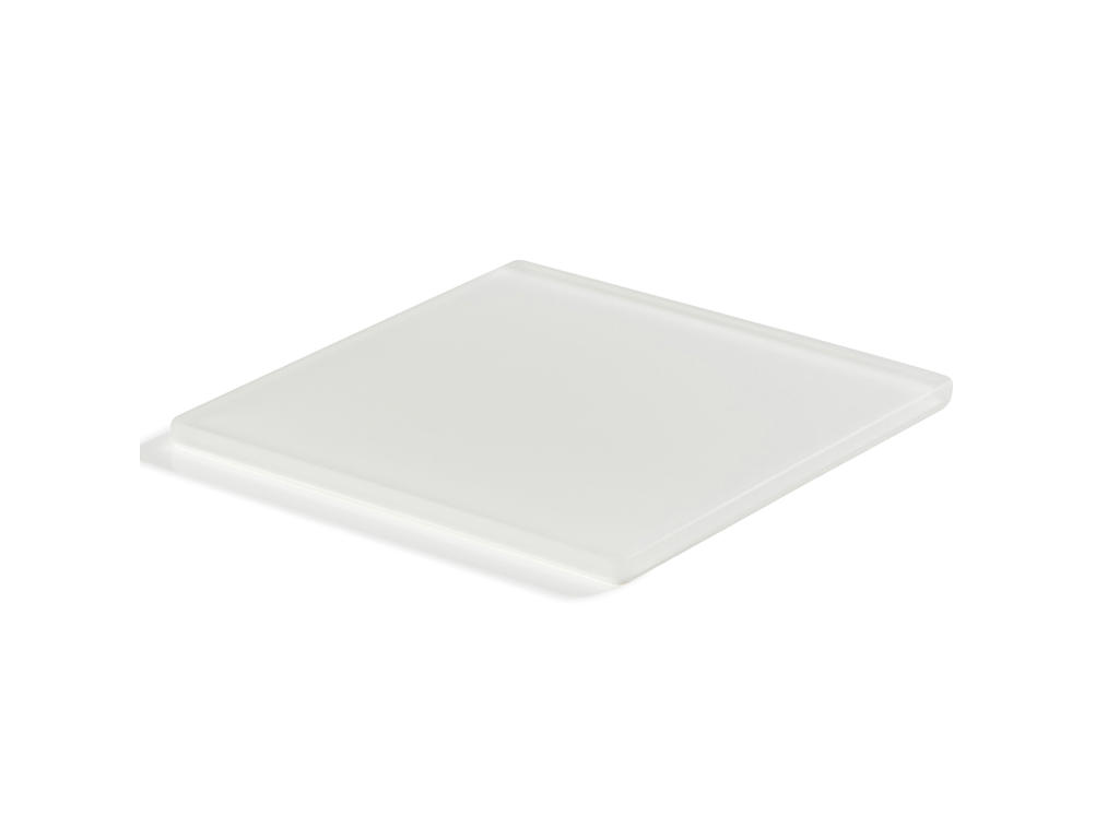 Bricka Fyrkantig 24,5x24,5 cm Vit Mealplak