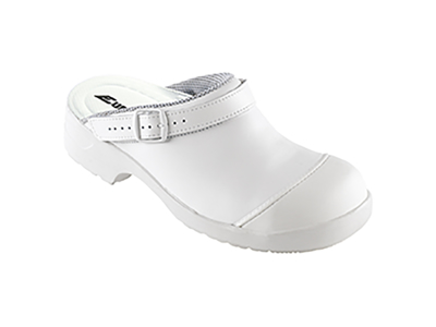 Säkerhetssko m/hälrem vit str 41