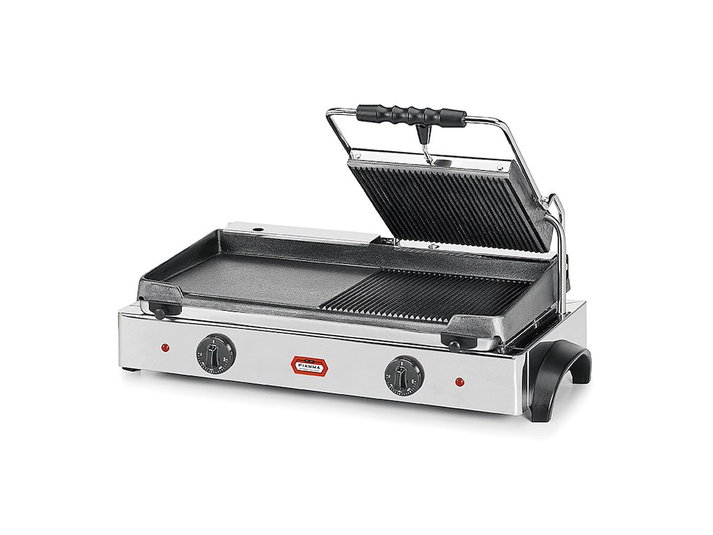 Brödrost 1/2Klap m/grill 1/2stekplatta
