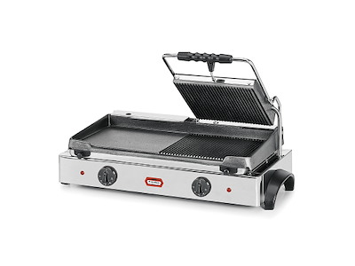 Brödrost 1/2Klap m/grill 1/2stekplatta