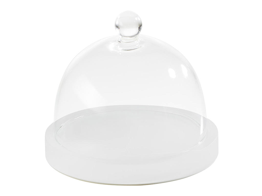 Tallrik m. kupol 15 cm Vit Mealplak