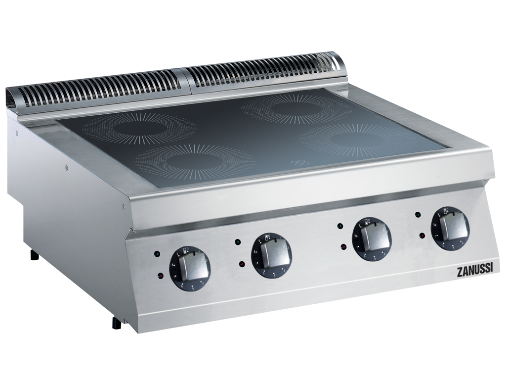 Induktionskokbord 4 zoner el 800 mm 700
