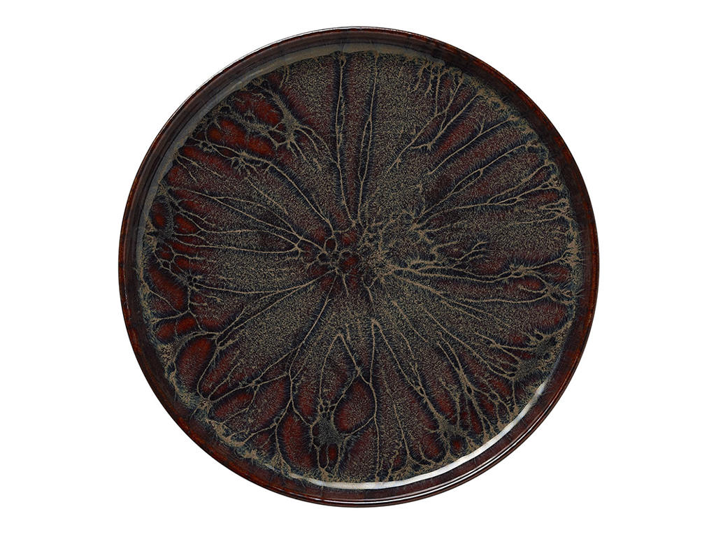 Tallrik - Stengods - Brun - Ø28cm - 30mm - Tål maskindisk - Stapelbar