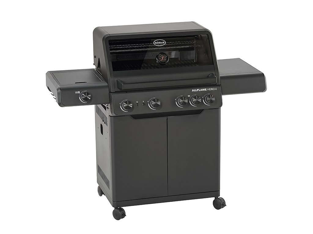 Gasgrill AllFlame Hero 4 21000 Watt Svart