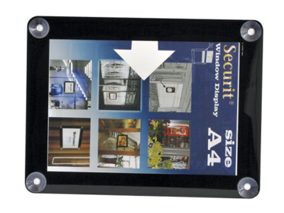 Fönsterdisplay A4 Svart