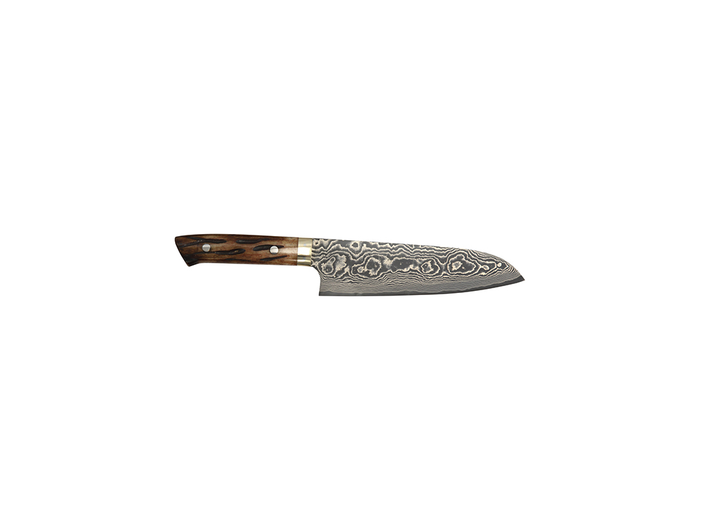 Santokukniv, 18 cm, Takefu Yellow Bull, VG-10 61 lager