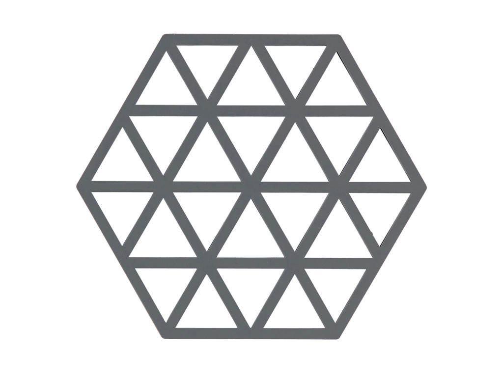 Bordstablett Zone Triangles 16x14 cm Grå