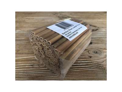 Sugrör Bambus 15 cm