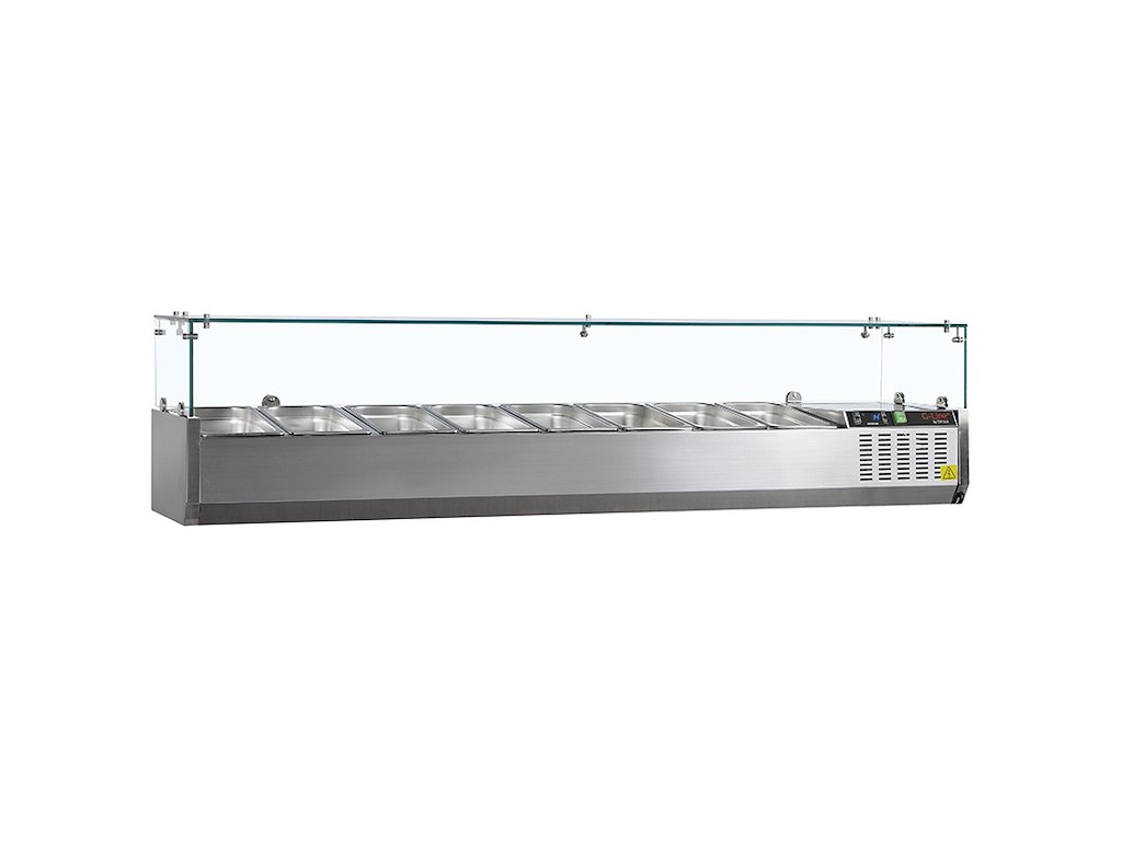 Køleopsats GN1/4 x8 RF m/ glas top