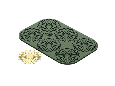 Tuile Daisy blomma Ø6 cm 6 st