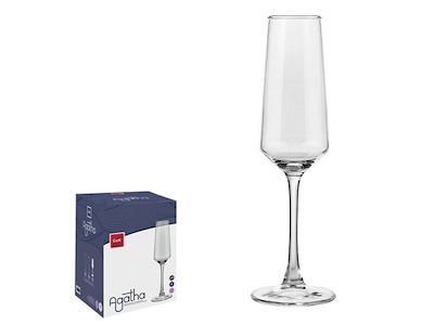 Glas Champagne 25 cl Agatha 6 st.