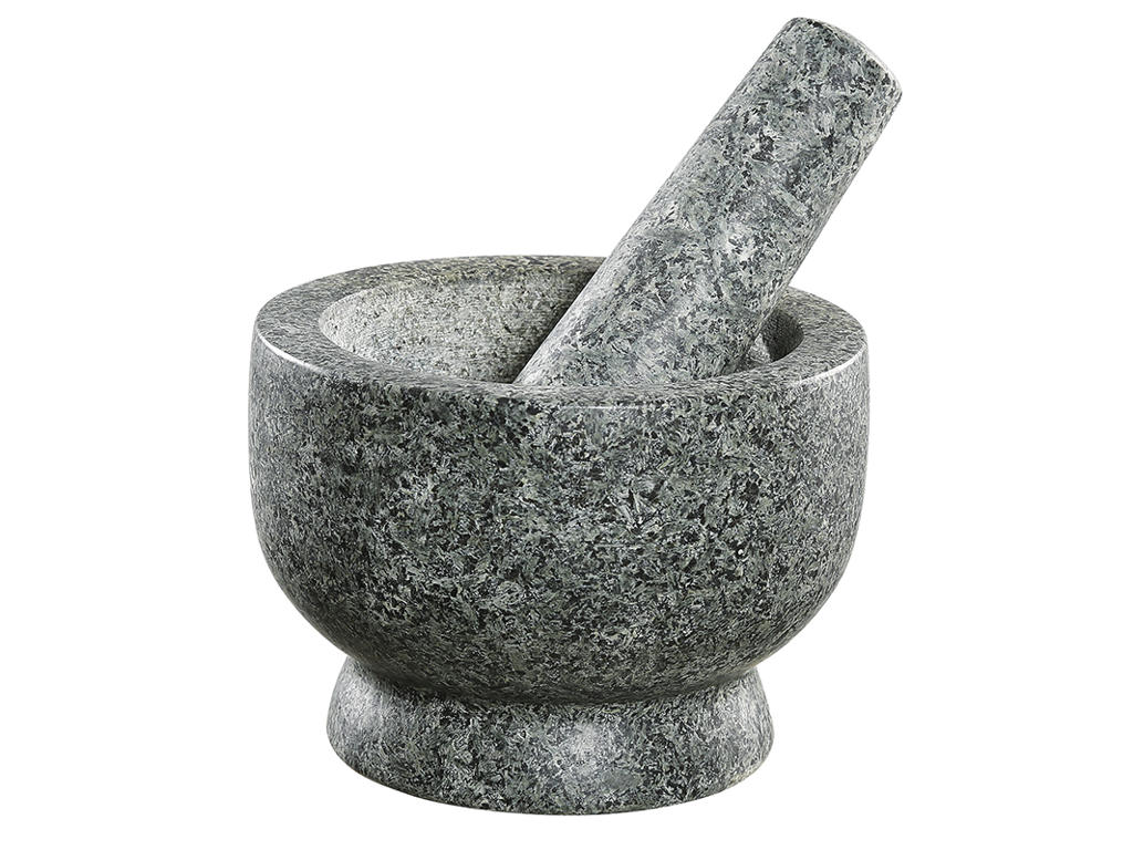 Mortel i granit m. stötare Ø13 cm