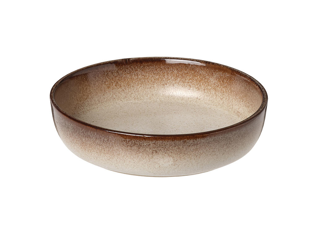 Tallrik Djup Søholm Sonja Brun Ø 18 cm