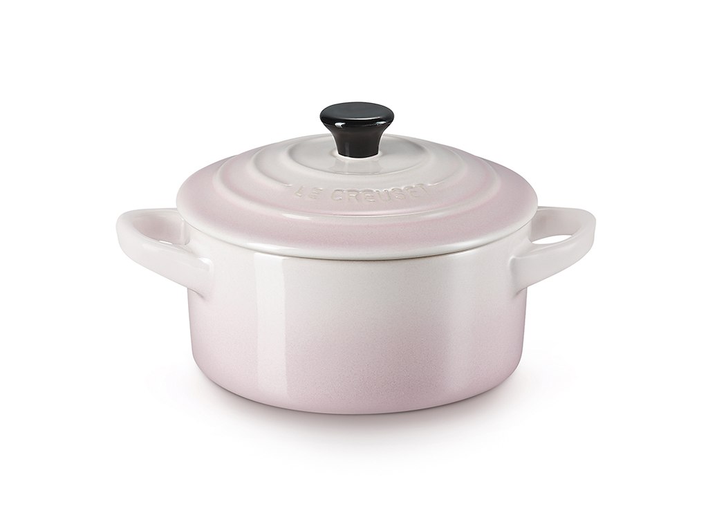 Kastrull med stengods shell-pink str 10cm