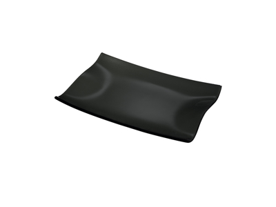 Cera Tallrik svart rektangulär 320x210 mm