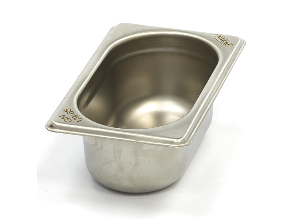 Maxima Kantinbehållare 1/9GN i rostfritt stål | 65mm | 176x108mm