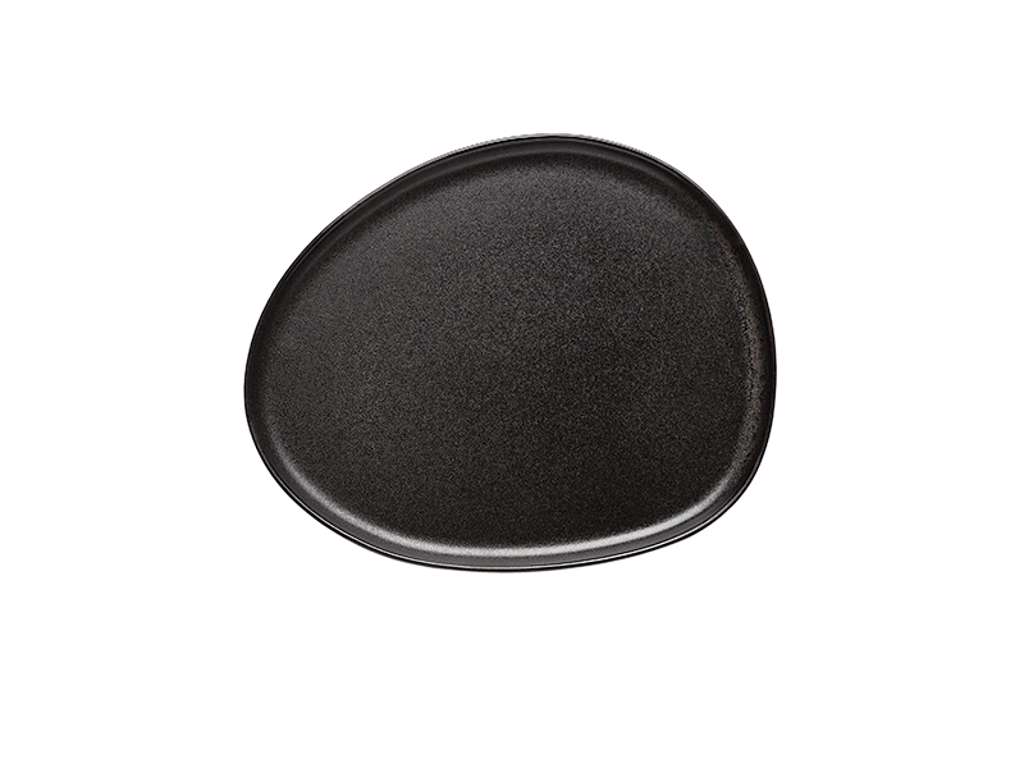 RAW tallrik 24x21cm titan svart