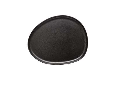 RAW tallrik 24x21cm titan svart