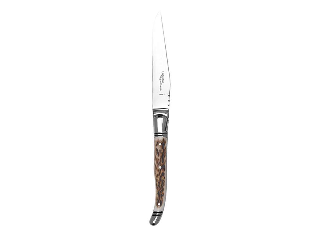 Steakkniv, Laguiole Prestige, Handtag av älghorn