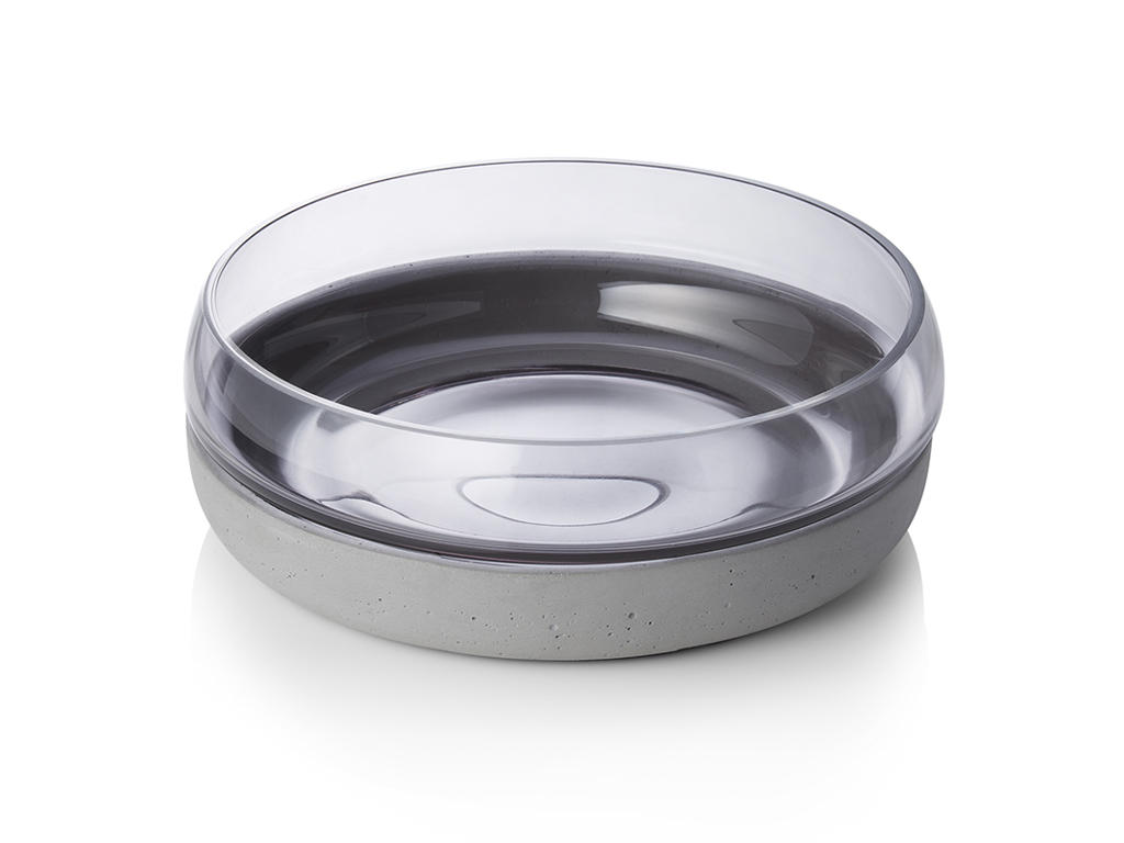 Skål Cement Ø 22cm h 8cm Grå