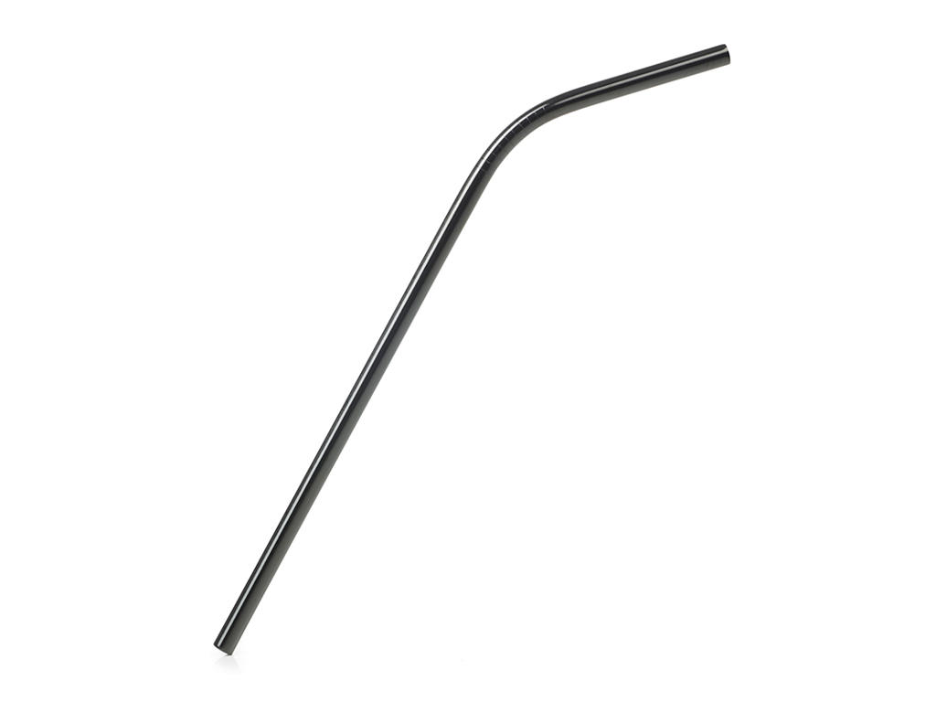 Borste för sugrör 21,5x6 cm Svart rostfritt stål Inspired By