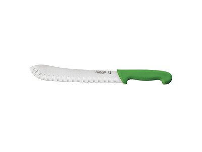 Skärkniv med plastgrepp grön 26 cm