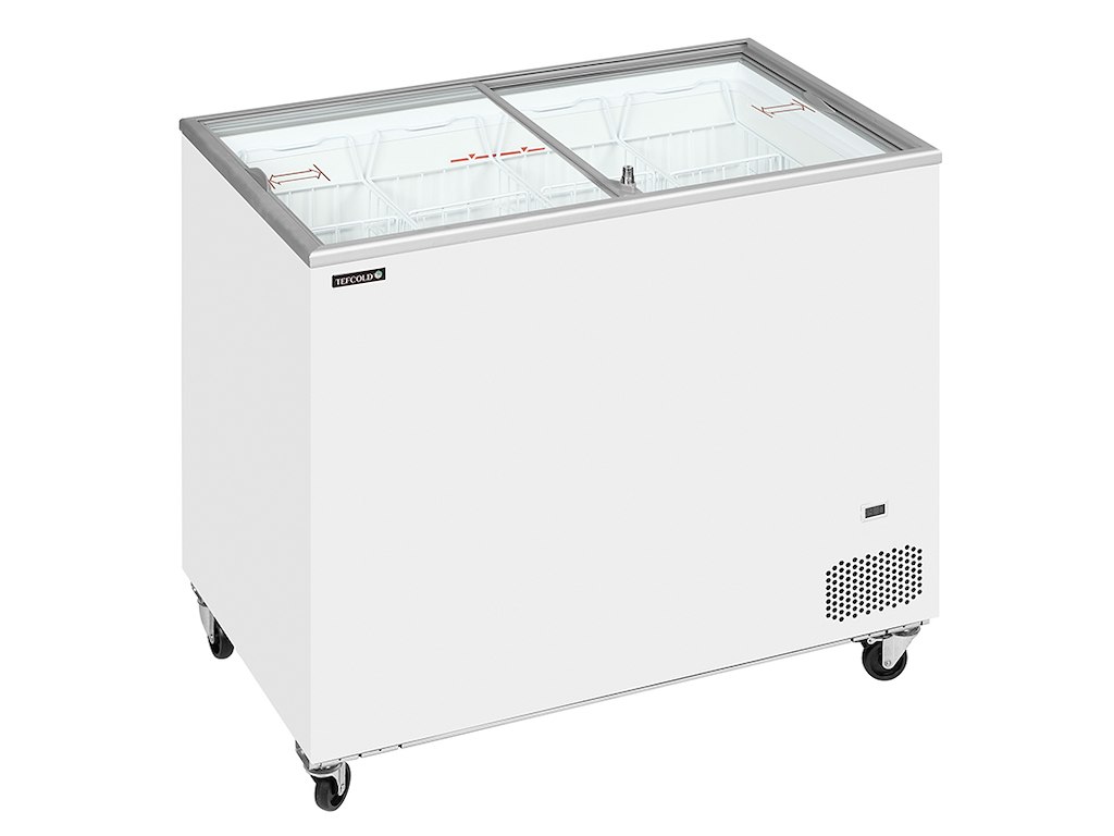 Kylfrys display 255 ltr Vit m/hjul