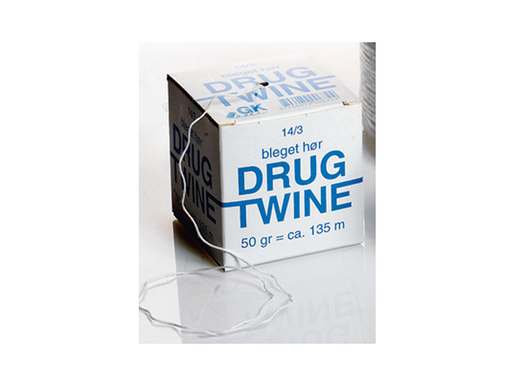 Rullkorvsgarn av lin, 135 m, 50 g