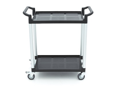 Rullebord 2 hylder 87x43x93 cm Sort