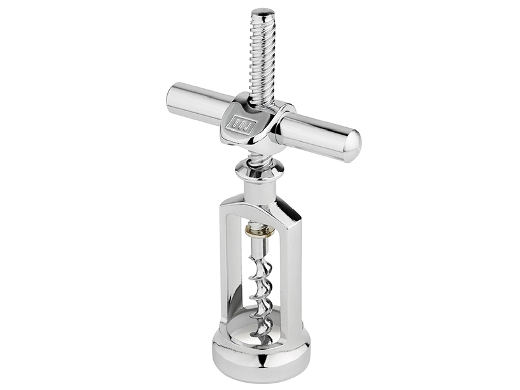 Vingeproppskorkskruv med skruvhandtag krom BOJ