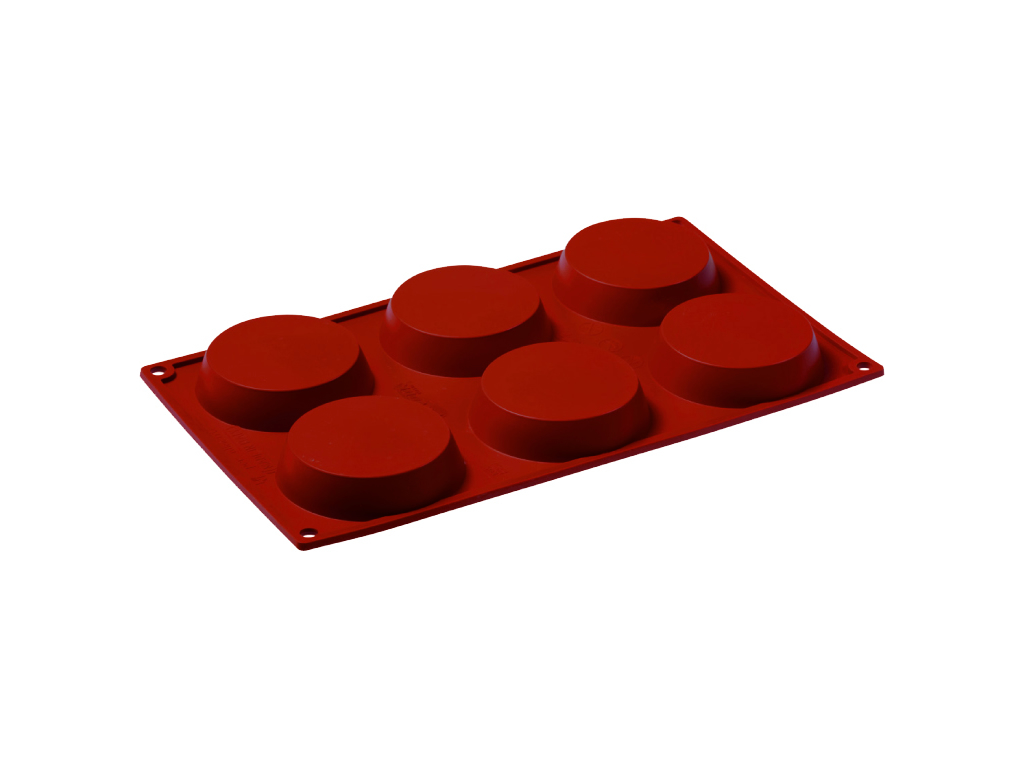 Bakform Silikon 1/3 GN, 6 runda