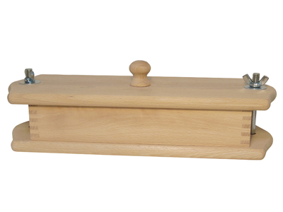 Rullepølseform, Bokträ, 25x10x5 cm