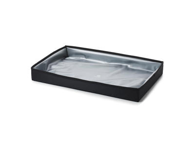 Tyg till bricka 50x30 cm Svart/grå En Scen