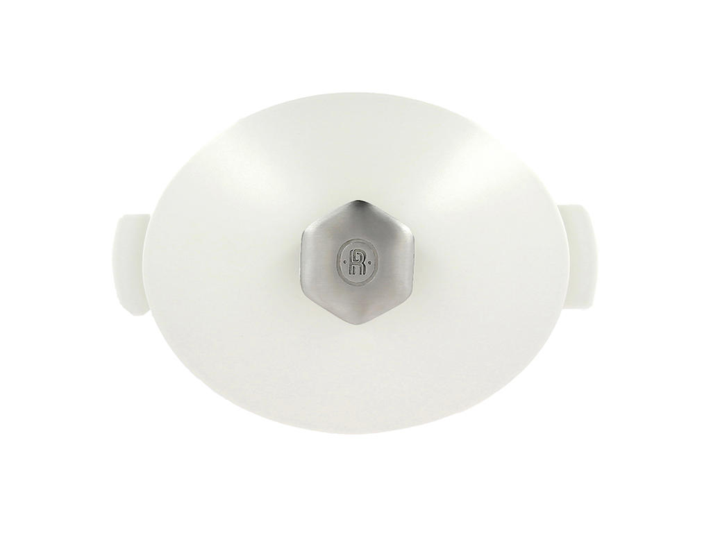 Lock till gryta Oval 32,5x26,5 cm Satin Vit Revolution 2
