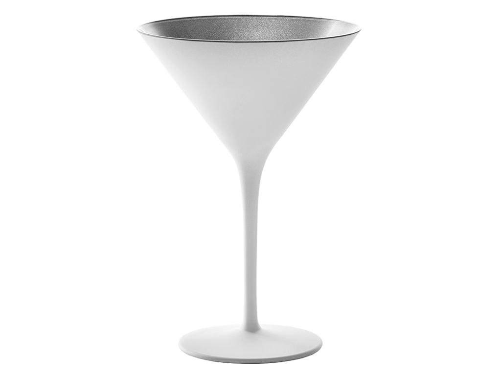 Cocktailglas med glas vit/silver str 24cl - 172x116mm