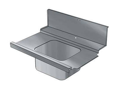 Införingstopp m/tvätt H>V t/huvudtvättma