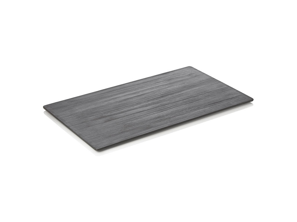 Serveringsfat i porslin svart GN1/1 10x325x530mm