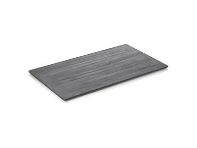 Serveringsfat i porslin svart GN1/1 10x325x530mm