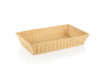 Korg Ljus Beige 1/1GN Svart 53x32,5x10 cm